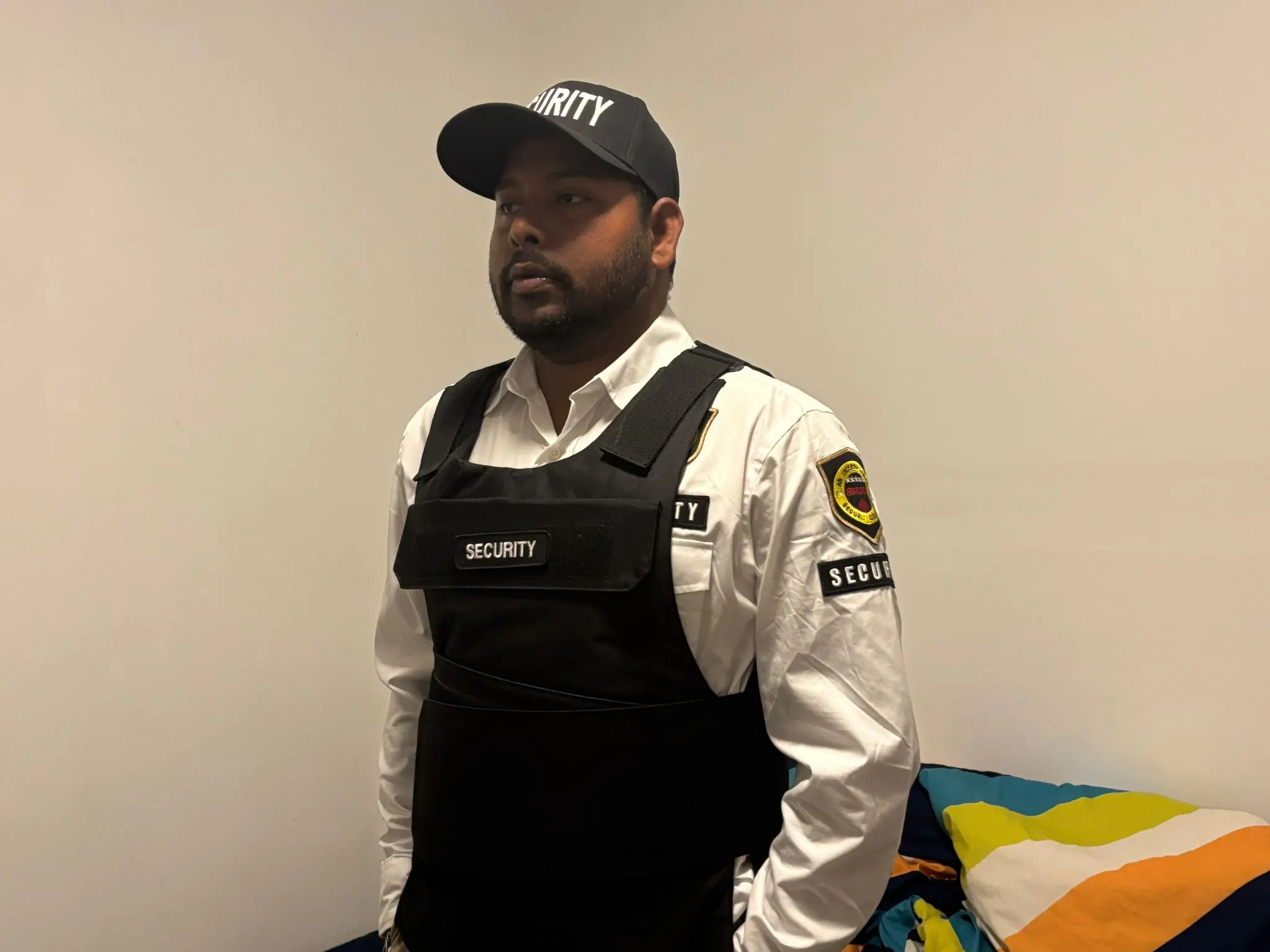 Aurora security on duty